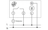 Схема підключення добового таймера E.NEXT e.control.t03 зображення