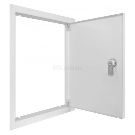 Дверцята металеві ревізійні 300×400мм з замком e.mdoor.stand.300.400.z, E.NEXT (s0100044) фото