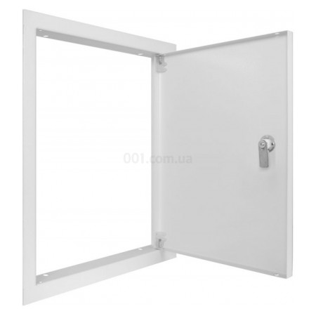 Дверцята металеві ревізійні 400×500мм з замком e.mdoor.stand.400.500.z, E.NEXT (s0100085) фото