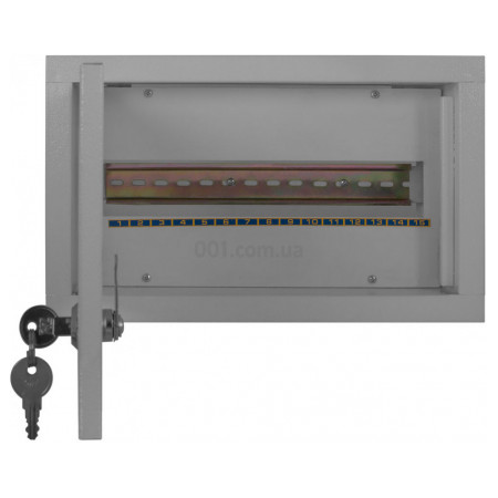Корпус e.mbox.stand.w.15.z металлический под 15 модулей встраиваемый с замком, E.NEXT (s0100022) фото