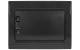Корпус пластиковый на 8 модулей e.plbox.pro.w.08b.black встроенный черный с непрозрачной дверцей IP40, E.NEXT изображение 3