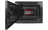 Корпус пластиковый на 8 модулей e.plbox.pro.w.08b.black встроенный черный с непрозрачной дверцей IP40, E.NEXT изображение 4