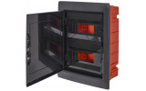 Корпус пластиковый на 24 модулей e.plbox.pro.w.24b.black встроенный черный с непрозрачной дверцей IP40, E.NEXT изображение 2