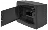 Корпус пластиковий на 8 модулів e.plbox.pro.n.08b.black навісний чорний з непрозорими дверцятами IP40, E.NEXT зображення 2