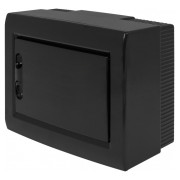 Корпус пластиковый на 8 модулей e.plbox.pro.n.08b.black навесной черный с непрозрачной дверцей IP40, E.NEXT мини-фото