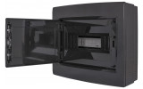 Корпус пластиковый на 12 модулей e.plbox.pro.n.12b.black навесной черный с непрозрачной дверцей IP40, E.NEXT изображение 2