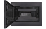 Корпус пластиковий на 12 модулів e.plbox.pro.n.12b.black навісний чорний з непрозорими дверцятами IP40, E.NEXT зображення 4