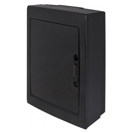 Корпус пластиковый на 24 модулей e.plbox.pro.n.24b.black навесной черный с непрозрачной дверцей IP40, E.NEXT (CP32924B) фото