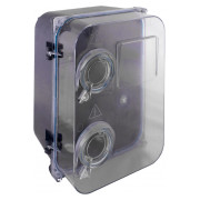 Корпус пластиковий e.mbox.stand.plastic.n.f3.прозорий під трифазний лічильник навісний, E.NEXT міні-фото