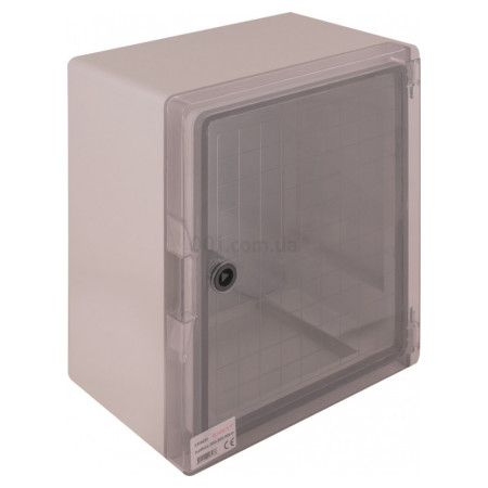 Корпус ударопрочный из АБС-пластика e.plbox.300.350.165.tr 300×350×165мм IP65 с прозрачной дверцей, E.NEXT (CP5031) фото