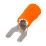 Накінечник вилочний ізольований 2.5-4 мм² помаранчевий (упаковка 100 шт.) e.terminal.stand.sv.3,5.4.orange, E.NEXT міні-фото