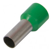 Накінечник втулковий ізольований 0.5 мм² зелений (упаковка 100 шт.) e.terminal.stand.e0508.green, E.NEXT міні-фото