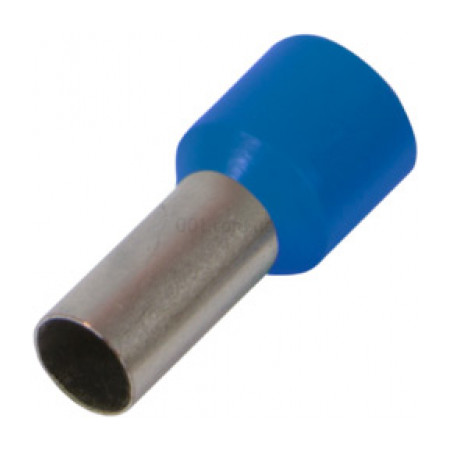 Накінечник втулковий ізольований 1.5 мм² синій (упаковка 100 шт.) e.terminal.stand.e1508.blue, E.NEXT (s3036025) фото