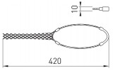 Габаритні розміри кабельної панчохи e.cable.grip.10.20 E.NEXT зображення