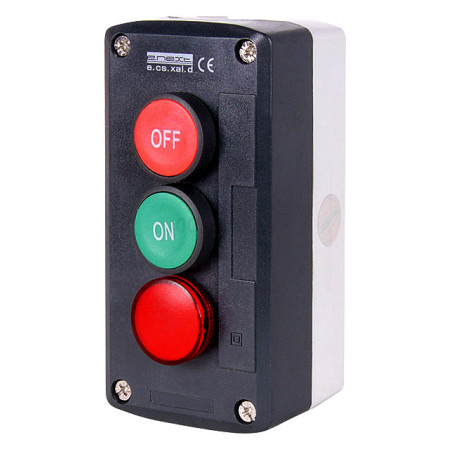 Пост кнопковий (ON-OFF-індикатор) e.cs.stand.xal.d.361.m, E.NEXT (s006022) фото