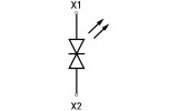 Арматура светосигнальная ∅22мм 12В АС/DC белая e.ad22.12.white, E.NEXT изображение 3 (схема)
