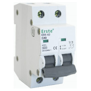 Автоматический выключатель EB5-63 2P 40А тип C 6кА, Erste Electric мини-фото