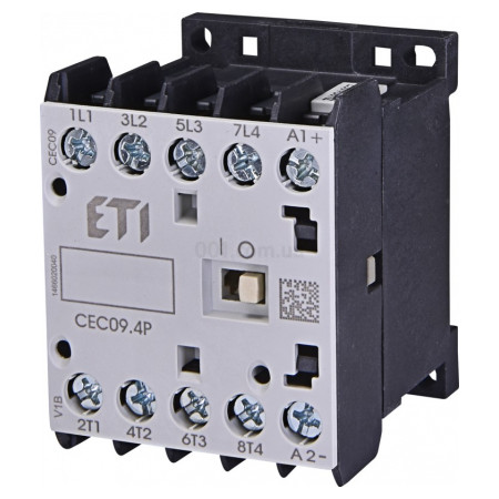 Контактор мініатюрний CEC 09.4P 230V/АС 9A 4kW AC3 4p (4НВ), ETI (4641201) фото