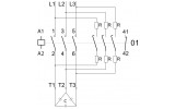 Схема подключения конденсаторных контакторов ETI CEM 20CK.01...CEM 70CK.01 изображение