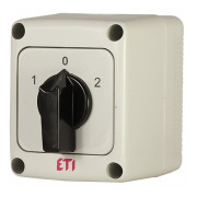 Перемикач кулачковий CS 16 53 PN 3p «1-0-2» 16А в корпусі IP65, ETI (Словенія) Перемикач кулачковий CS 16 53 PN 3p «1-0-2» 16А в корпусі IP65, ETI (Словенія) міні-фото