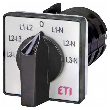 Переключатель кулачковый CS 16 66 U для измерения фазного/линейного напряжения 16А, ETI (Словения) (4773089) фото