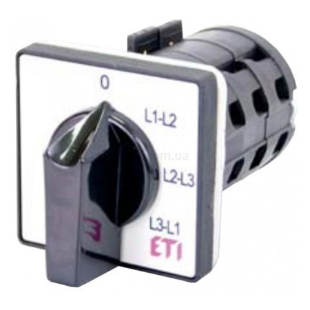 Переключатель кулачковый CS 16 67 U для измерения линейного напряжения 16А, ETI (Словения) (4773093) фото