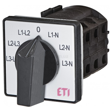 Переключатель кулачковый CS 32 66 U для измерения фазного/линейного напряжения 32А, ETI (Словения) (4773091) фото
