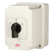 Перемикач кулачковий CS 40 53 PN2 3p «1-0-2» 40А в корпусі IP65, ETI (Словенія) Перемикач кулачковий CS 40 53 PN2 3p «1-0-2» 40А в корпусі IP65, ETI (Словенія) міні-фото