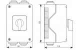 Габаритные размеры пакетного перелючателя ETI CS 40 10 PNGLK (4773181) изображение