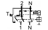 Электрическая схема двухполюсного дифференциального выключателя ETI EFI-P2 изображение