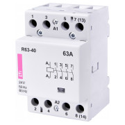 Контактор модульный R 63-40 63A 24V AC 4NO, ETI мини-фото