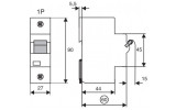 Габаритні розміри автоматичного вимикача ETIMAT 10 (80-125 А) ETI зображення