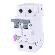 Автоматичний вимикач ETIMAT 6 (6кА) 2P 25 А хар-ка D, ETI (Словенія) міні-фото