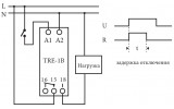 Підключення і діаграма роботи реле часу ETI TRE-1A зображення