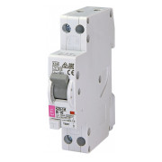 Диференційний автоматичний вимикач KZS-1M B 10/0,01 тип A (6kA, нижнє підключення), ETI міні-фото