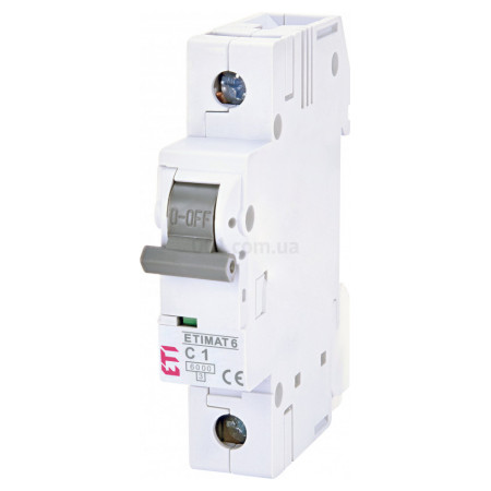 Автоматичний вимикач ETIMAT 6 (6кА) 1P 1 А хар-ка C, ETI (2141504) фото