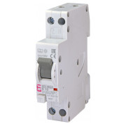 Диференційний автоматичний вимикач KZS-1M SUP B 10/0,03 тип A (6kA, верхнє підключення), ETI міні-фото