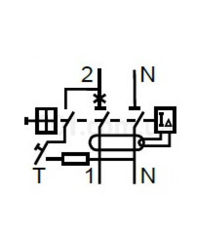 Дифференциальный автоматический выключатель KZS-1M UNI C 25/0,03