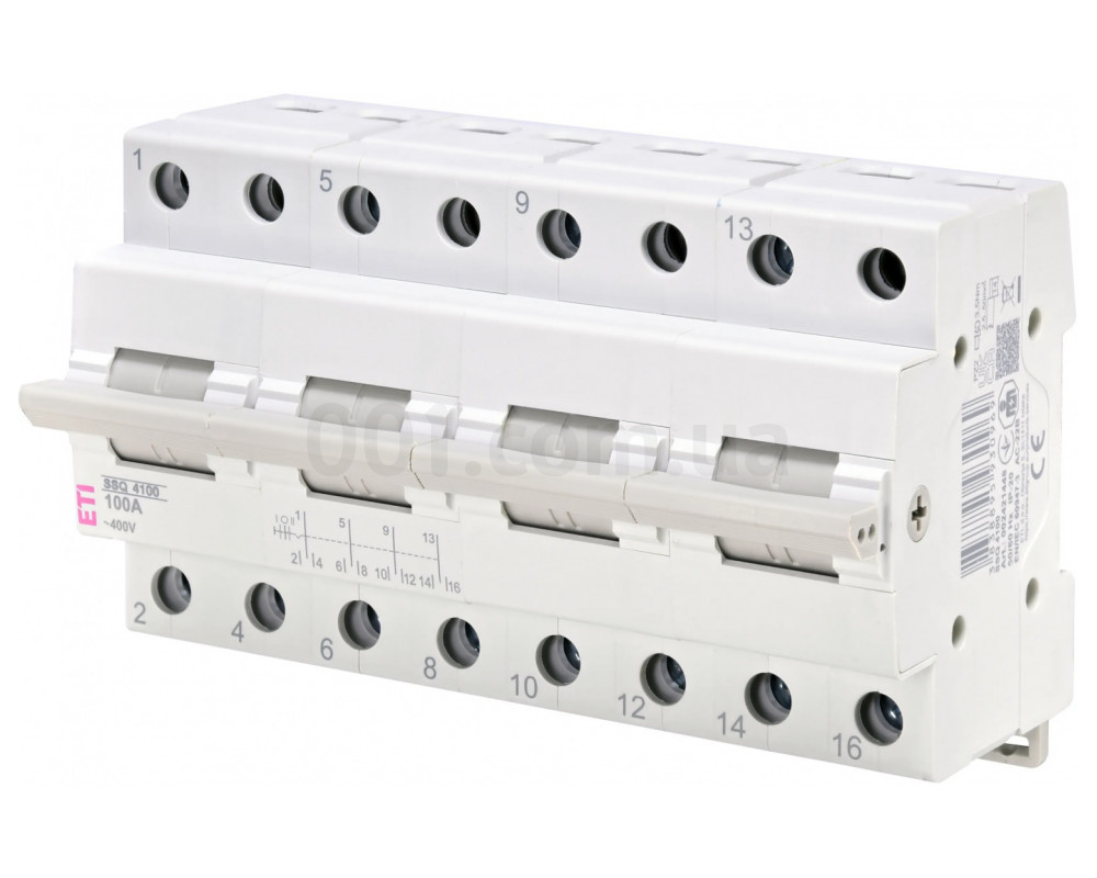 Переключатель нагрузки SSQ 4100 (1-0-2) 4P 100A ETI (2421448