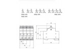 Переключатель нагрузки SSQ 225 (1-0-2) 2P 25A, ETI изображение 2 (габаритные размеры)