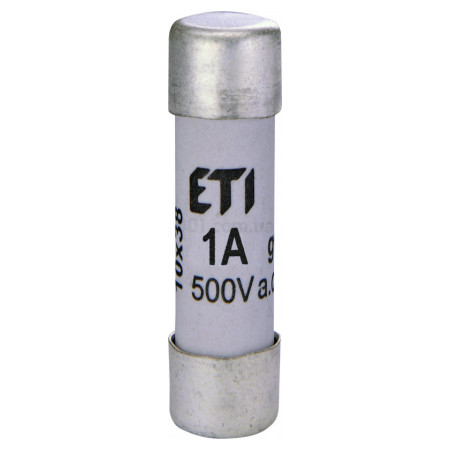 Плавкая вставка цилиндрическая CH 10×38 gG 1A 500В (упаковка = 10 шт.), ETI (2620000) фото
