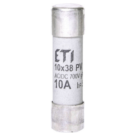 Плавкая вставка цилиндрическая CH 10×38 gR 10A 700В (50кА AC), ETI (2625021) фото