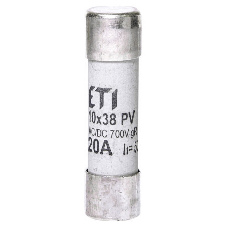 Плавкая вставка цилиндрическая CH 10×38 gR 20A 700В (50кА AC), ETI (2625024) фото