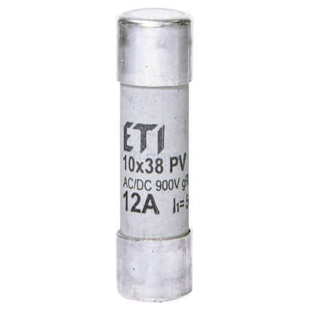 Плавкая вставка цилиндрическая CH 10×38 gR 12A 900В (50кА AC), ETI (2625032) фото