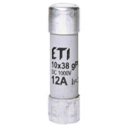 Плавка вставка циліндрична CH 10×38 gPV 12A 1000В (30кА), ETI міні-фото