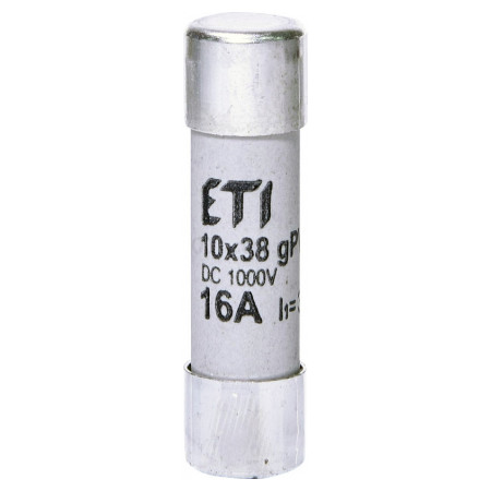 Плавкая вставка цилиндрическая CH 10×38 gPV 16A 1000В (30кА), ETI (2625081) фото