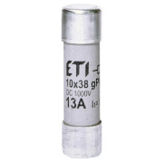 Плавка вставка циліндрична CH 10×38 gPV 13A 1000В (10кА), ETI міні-фото