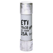 Плавкая вставка цилиндрическая CH 10×38 gPV 25A 1000В (30кА), ETI мини-фото