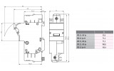 Тримач плавкої вставки (роз'єднувач) EFD 22 1p 690В, ETI зображення 2 (габаритні розміри)