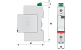 Ограничитель перенапряжения ETITEC V T2 255/20 (1+0), ETI изображение 2 (габаритные размеры)